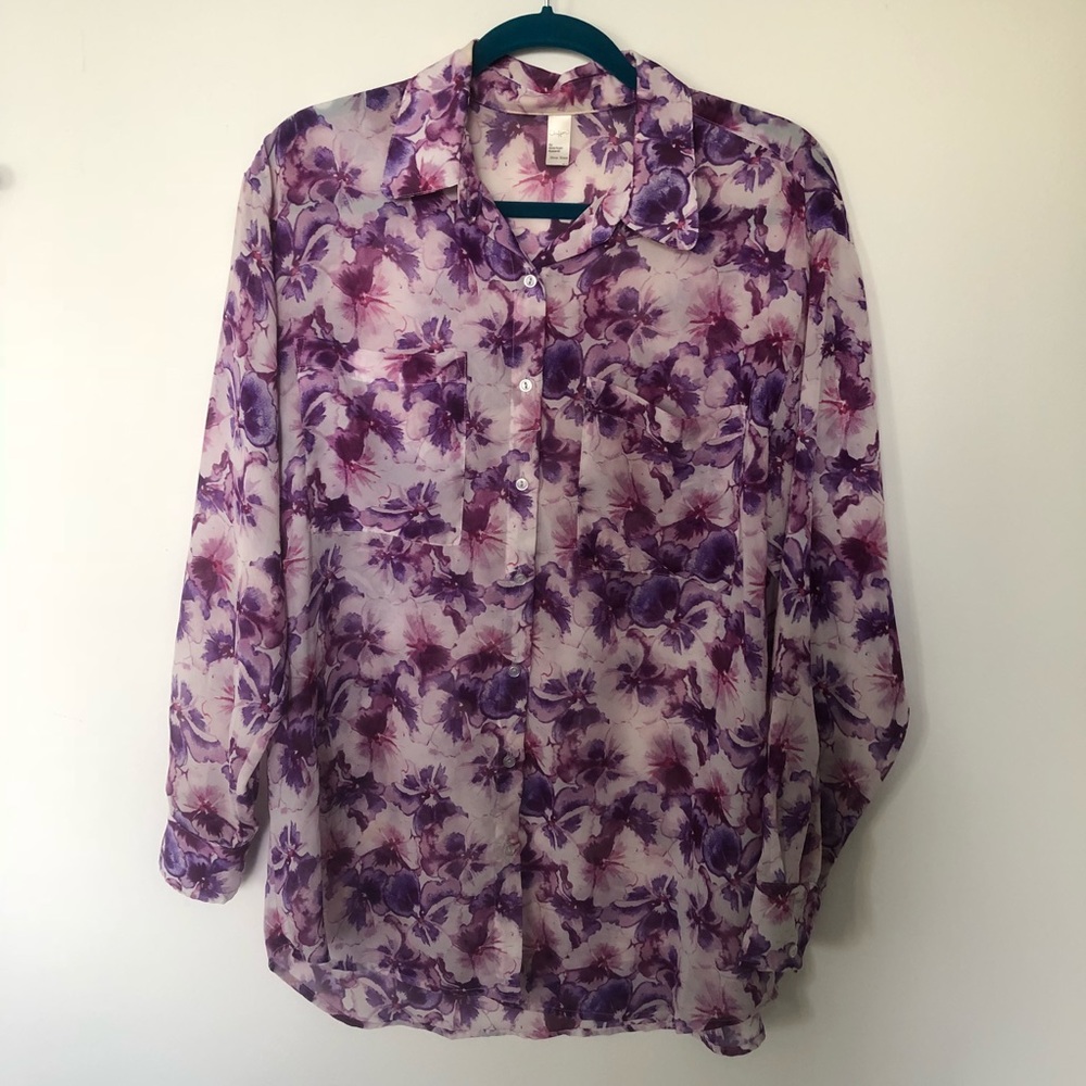 American Apparel Floral Button Down
